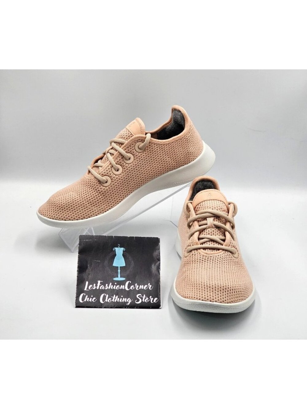 Allbirds Women's Peach Cream Mesh Tree Runners  Lightweight Sneakers Size 9 2962